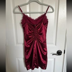 super cute silk red dress !!